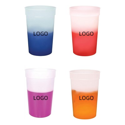 16oz Stadium Plastic Color Sensitive Cup