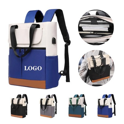 Durable nylon USB laptop bag