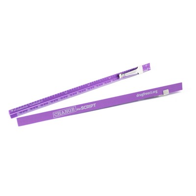 8" Straight Edge Aluminum Ruler with Center-Finding Back