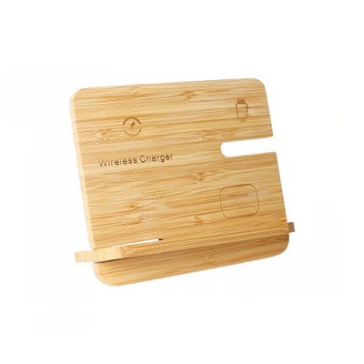 Bamboo Wireless Charging Station