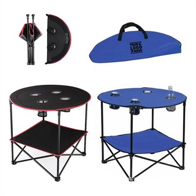 Portable 2-Tier Folding Table