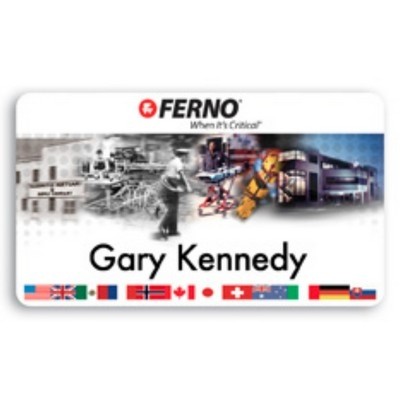 Full Color Name Badge w/Personalization (1.75"x3") Rectangle