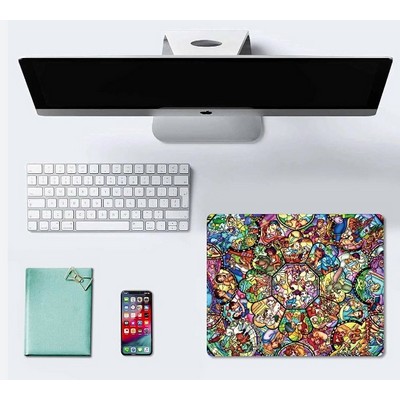 Full Color Mouse Pads - Counter Mat - Desk Matting - 9"x12"x.6"-Bulk