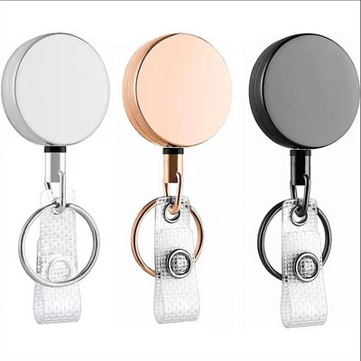 Round Retractable Badge Reel