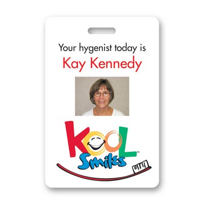 USA Made Laminated Photo ID Badge Rectangle (2"x3")