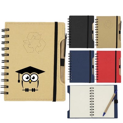 Eco Spiral Notebook W/ Pen