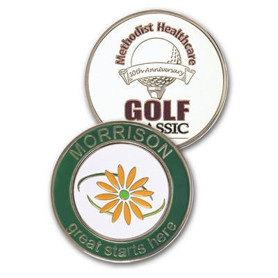 Jumbo Marker 1.25" Custom with 3/4" Nickel Silver Ballmarker