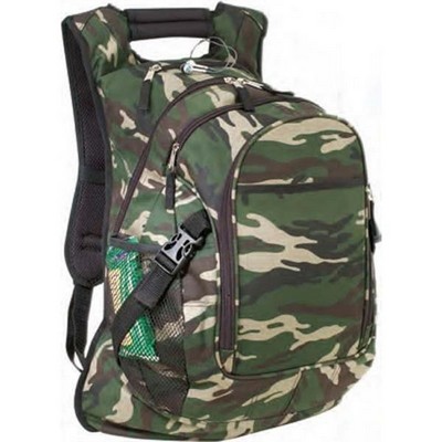 Deluxe Camo Computer Backpack