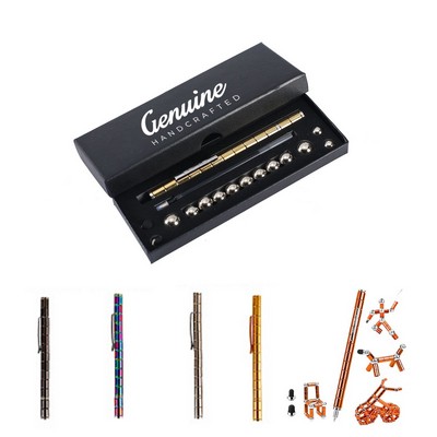 Magnetic Shape-Shifting Decompression Metal Pen