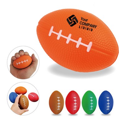 Printed Football Foam Stress Reliever Ball