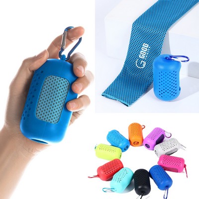 Sports Cooling Towel w/ Silicone