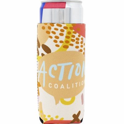 12 oz. Slim Full Color Neoprene Seltzer Can Cooler