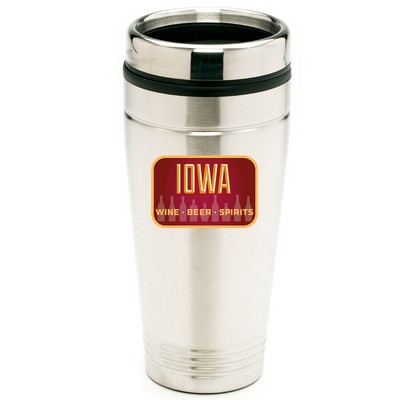 16 oz. Coffee Travel Stainless Steel Vacuum Insulated w/ lid, Hot or Iced