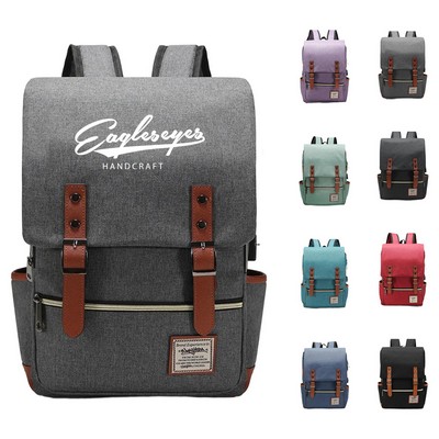 Vintage Canvas Adventure Backpack