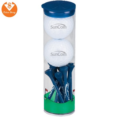 2 Ball Tube W/ Warbird Golf Balls