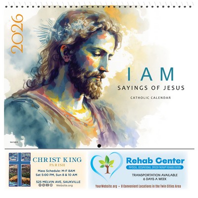 "I AM" - Sayings of Jesus 2026 Catholic Calendar (English)