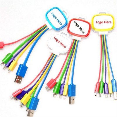 Free Shipping Multi-Function 5 In 1 USB Charging Cable
