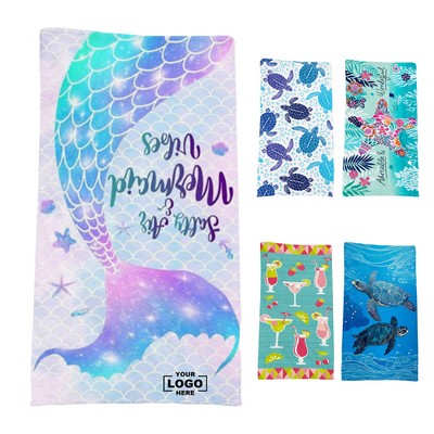 Beach Towel Microfiber Bath Towel Shawl