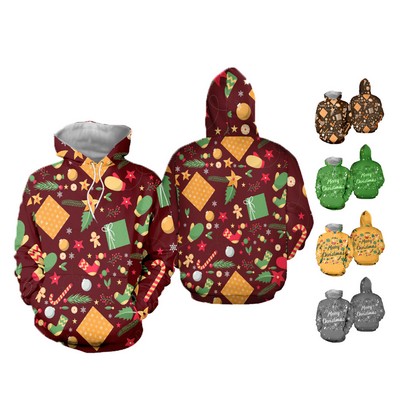 Men's Graphic Print Hooded Sweatshirt
