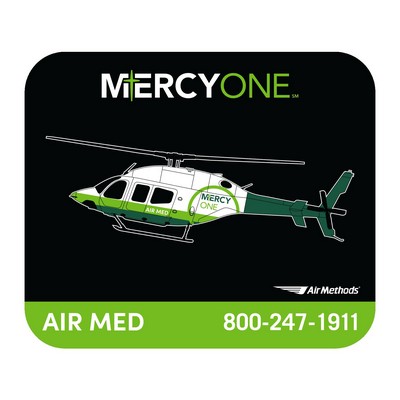 8"X9.5" Hard Surface Full Color Mouse Pad 1/8" Foam Base