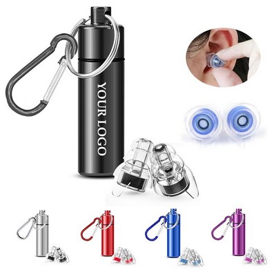 Silicone and Aluminum Case High Fidelity Noise Cancelling Acoustic Filter Music Ear Plugs