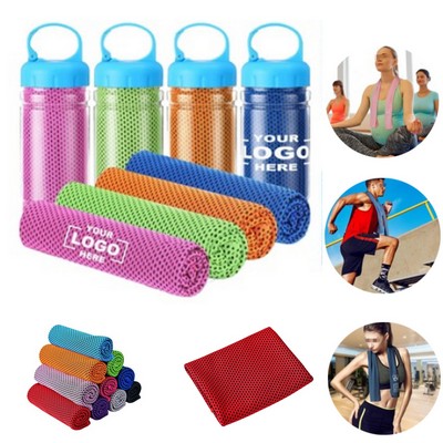 Towel with Travel Bottle