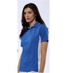 UltraClub™ Embroidered Ladies's Cool & Dry Two-Tone Polo