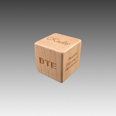 1.75" Wood Inspiration Cube