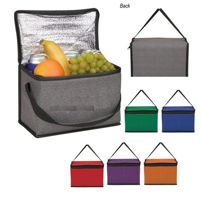 Heathered Non-Woven Cooler Lunch Bag