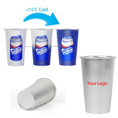 Aluminum Color-Changing Cold Drink Mug