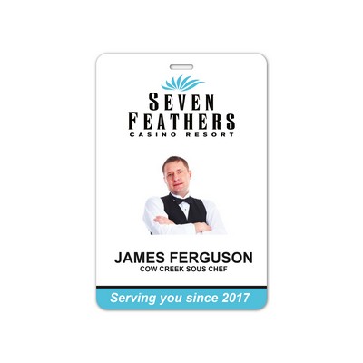USA Made Laminated Photo ID Badge Rectangle (4"x6")