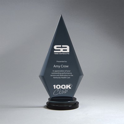Black Glass Pinnacle (4.375"x9.5"x3.125")