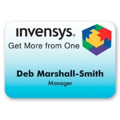 Full Color Name Badge w/Personalization (2.25x3.25") Rectangle