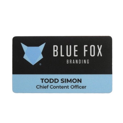 Full Color Name Badge w/Personalization (2"x3.5") Rectangle