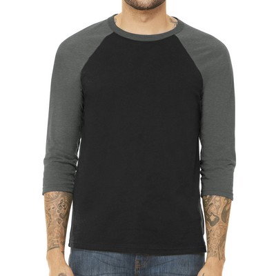 Bella+Canvas ® Unisex 3/4-Sleeve Baseball Tee