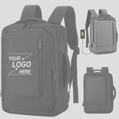 Laptop Backpack with USB Charging Port and Durable Design