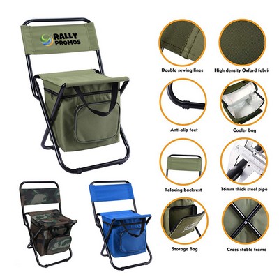 Outdoor Folding Cooler Bag Fishing Chair
