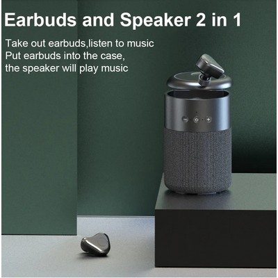 Multifunction 2 in 1 True Wireless Stereo Earbuds with Speaker