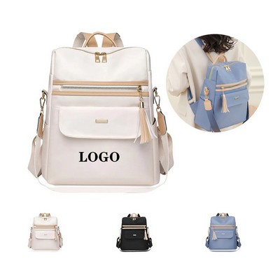 Women's Oxford Cloth Casual Backpack