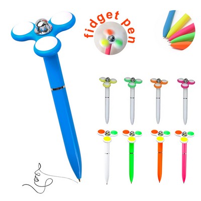 Multifunction Novelty Promotional Advertising Fidget Spinner Fancy Pen