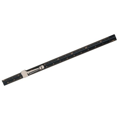 18" Aluminum Non-Slip 2 Bevel Ruler
