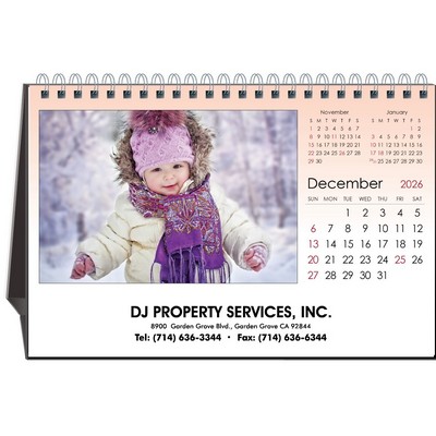 Precious Moments 2026 Desktop Calendar w/Full Color Hardboard Easel