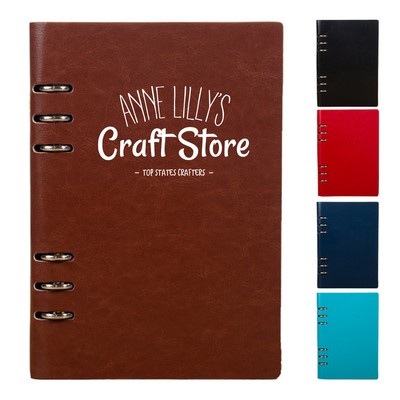 PU Leather A5 Spiral Notebook