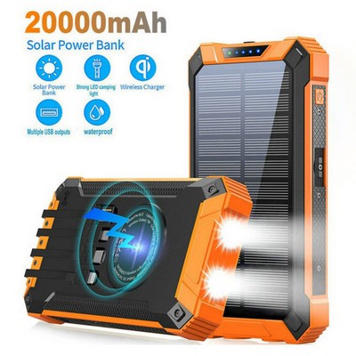 20000mAh Solar Charger Solar Power Bank