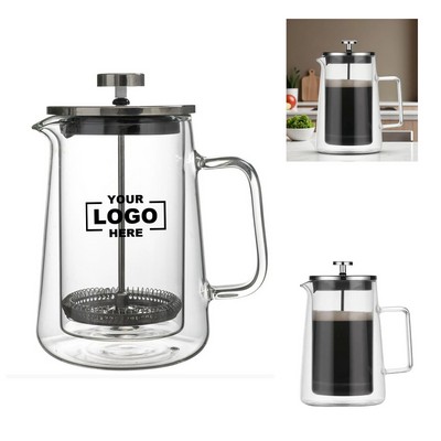 DoubleWall Insulated Press Coffee Maker 34Oz