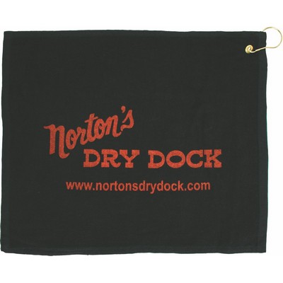 Terry Hemmed Golf Towel 15" x 18"