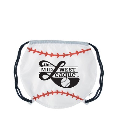 Baseball Drawstring Bag