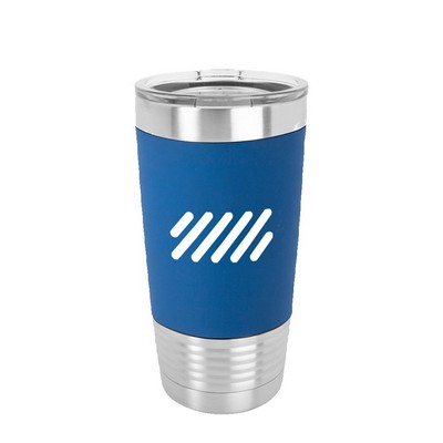 Polar Camel 20 oz. Tumbler w/ Silicone Grip & Clear Lid