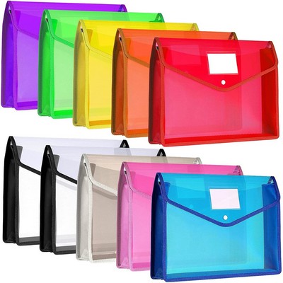 Plastic Expandable Envelope With Button Closure