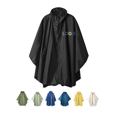 Reusable Rain Poncho For Adults